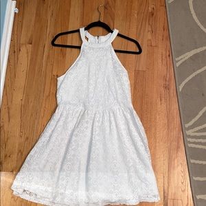 white lace dress